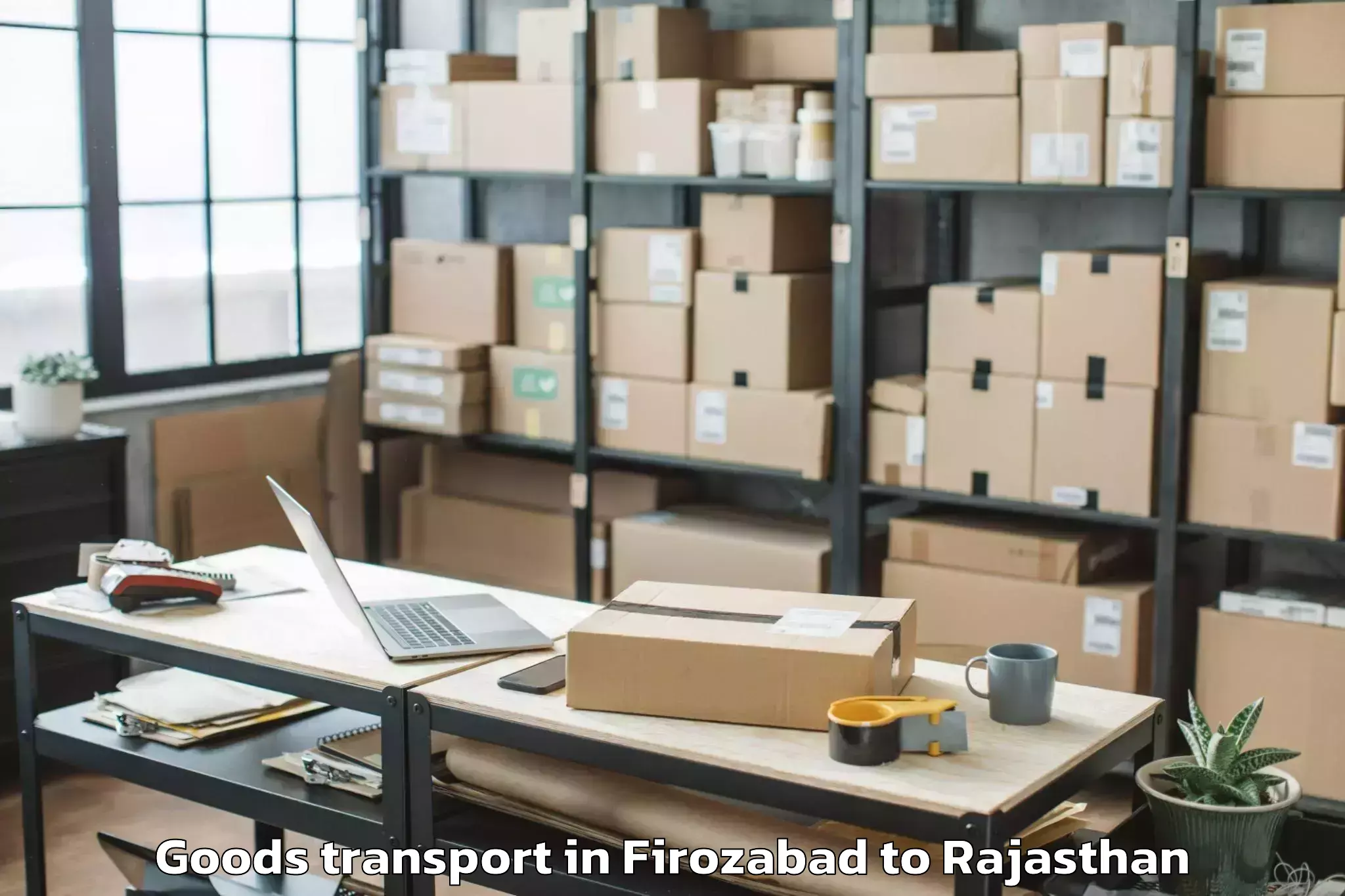 Easy Firozabad to Bonli Goods Transport Booking